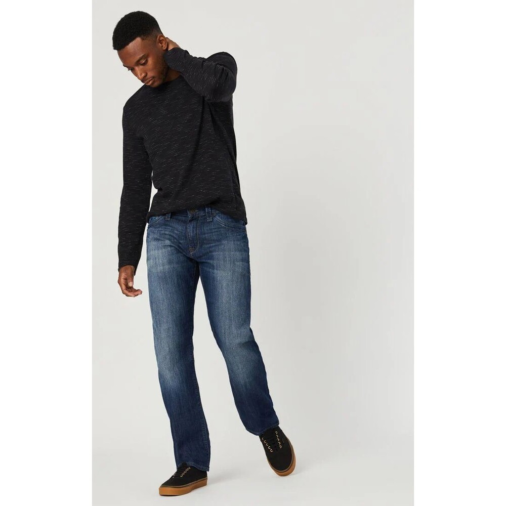Mavi Jeans Mens Blue Zach Straight Leg Denim Zip Fly Medium Wash Casual 29x30
